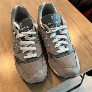 New Balance 998 Men's Gray and White Sneakers
